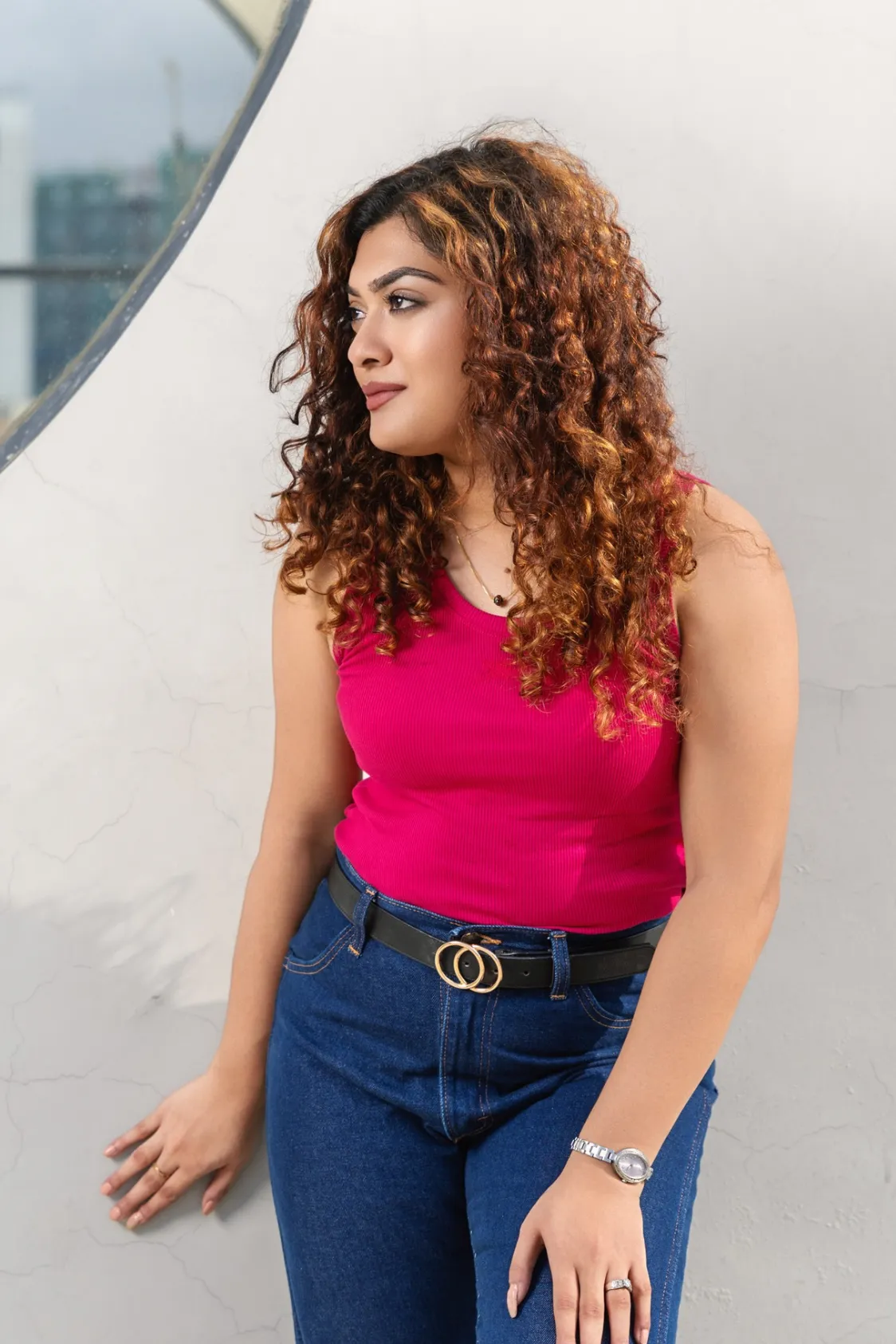 Tommy Jeans Slim Fit Top Raspberry pink