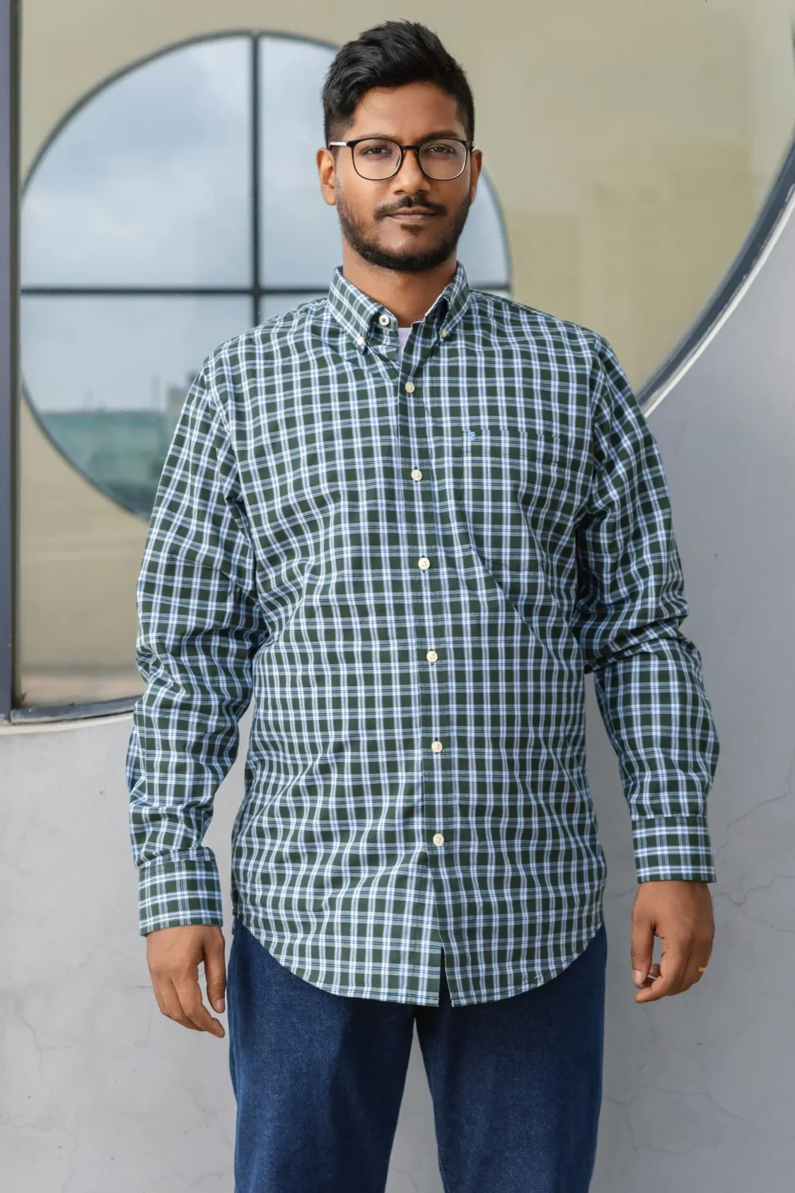 IZOD Mens Holiday Tartan Plaid Woven Long Sleeve Button Down Shirt