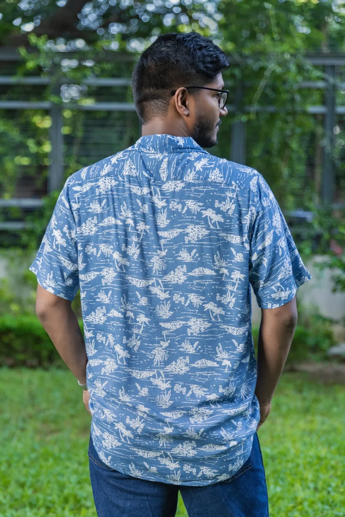 Sfera Blue Short-Sleeve Casual Shirt - Image 2